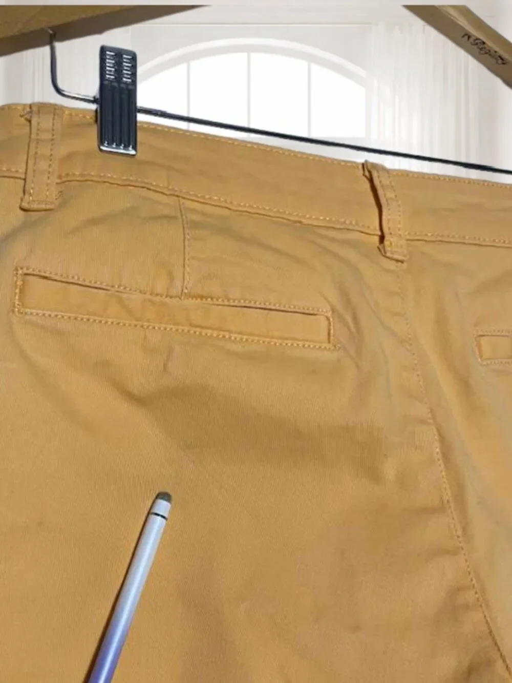 a.n.a. Orange Creamsicle Mid-Rise Shortie Shorts Stretch Size 6 Summer Pastel - Picture 6 of 11